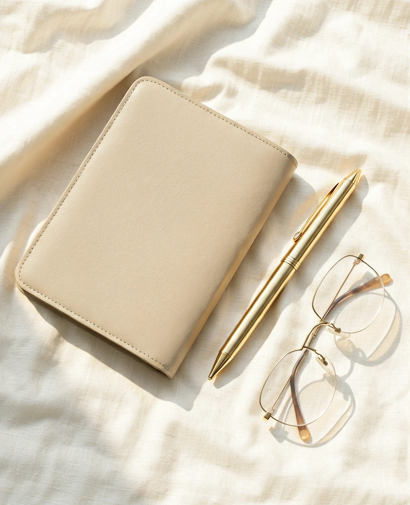 Détails élégants de planification de bien-être